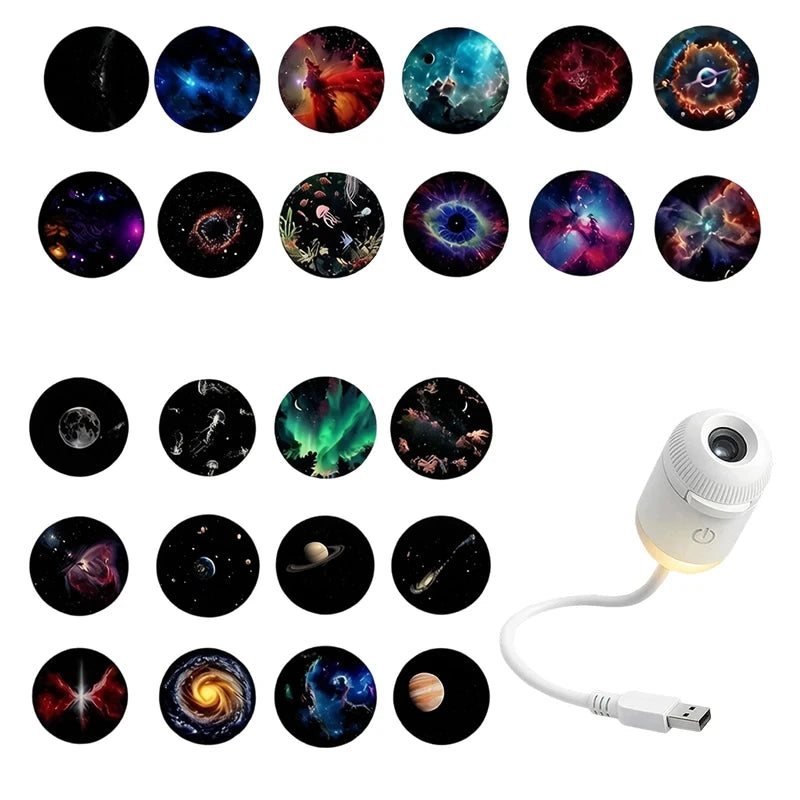 USB Galaxy Star Projector Night Light