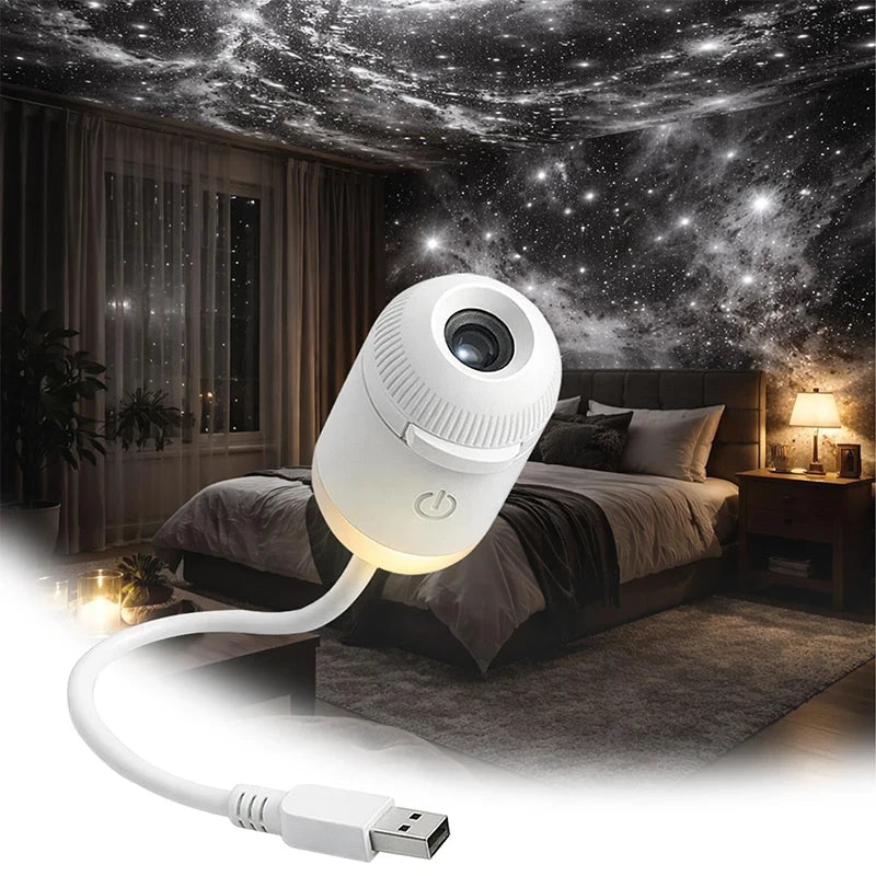 USB Galaxy Star Projector Night Light