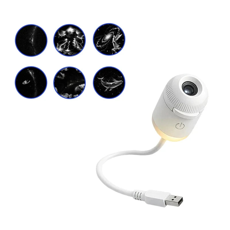 USB Galaxy Star Projector Night Light