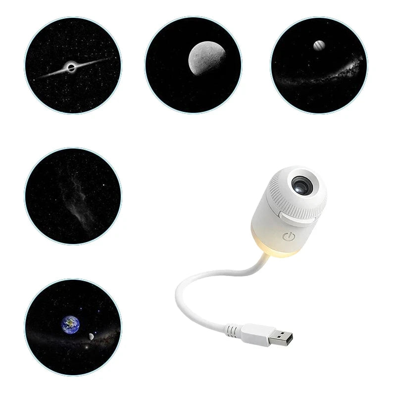 USB Galaxy Star Projector Night Light