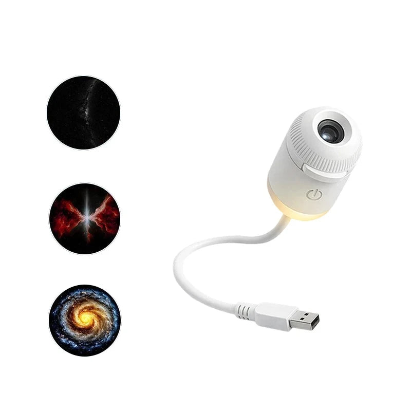 USB Galaxy Star Projector Night Light