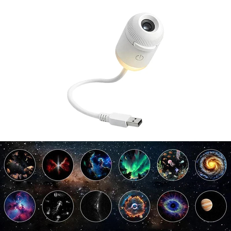 USB Galaxy Star Projector Night Light