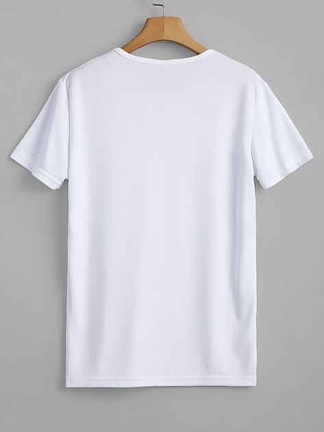 white Premium tee for men
